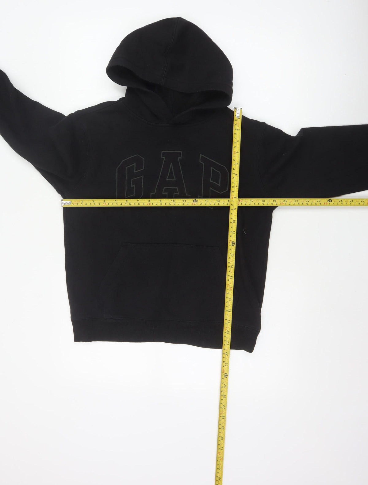 GAP Kids Boys Black Logo Pullover Hoodie 10-11 Years