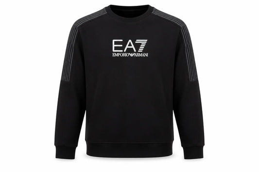 EA7 Emporio Armani Boys Black 14 Years Pullover Logo Sweatshirt