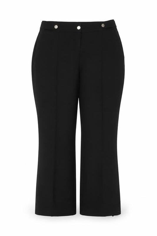 Wallis Women’s Black UK 16 High Rise Bootcut Dress Trousers Buttons