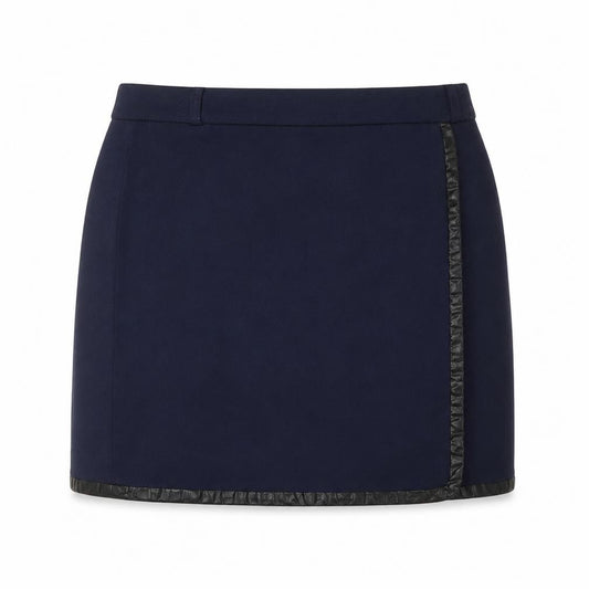 Gap Women Blue UK 8 Straight Pencil Short Skirt Contrast Trim