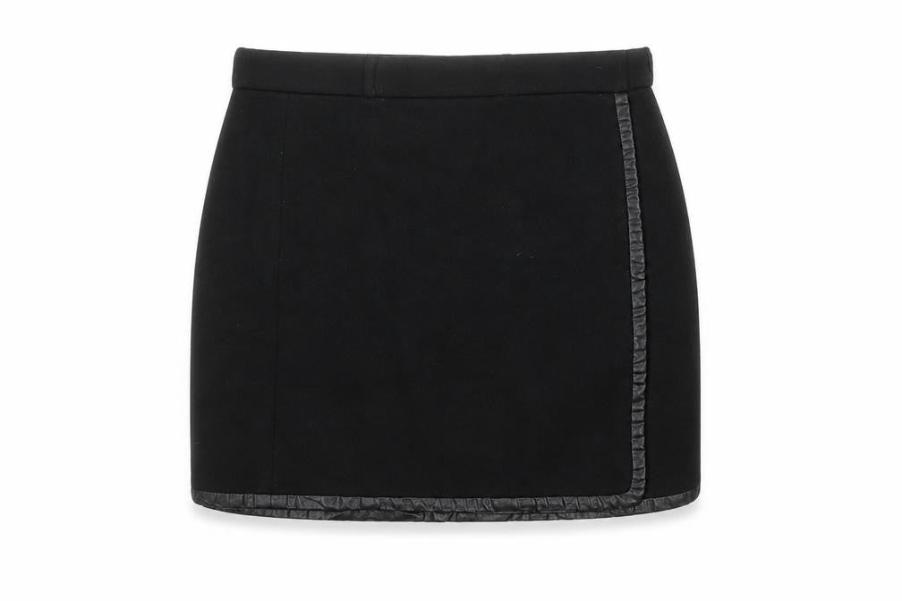 Gap Women’s Black UK 6 Short Wrap Mini Skirt