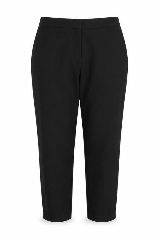 Hobbs Women’s Black UK 18 Wool Blend Tapered Work Trousers