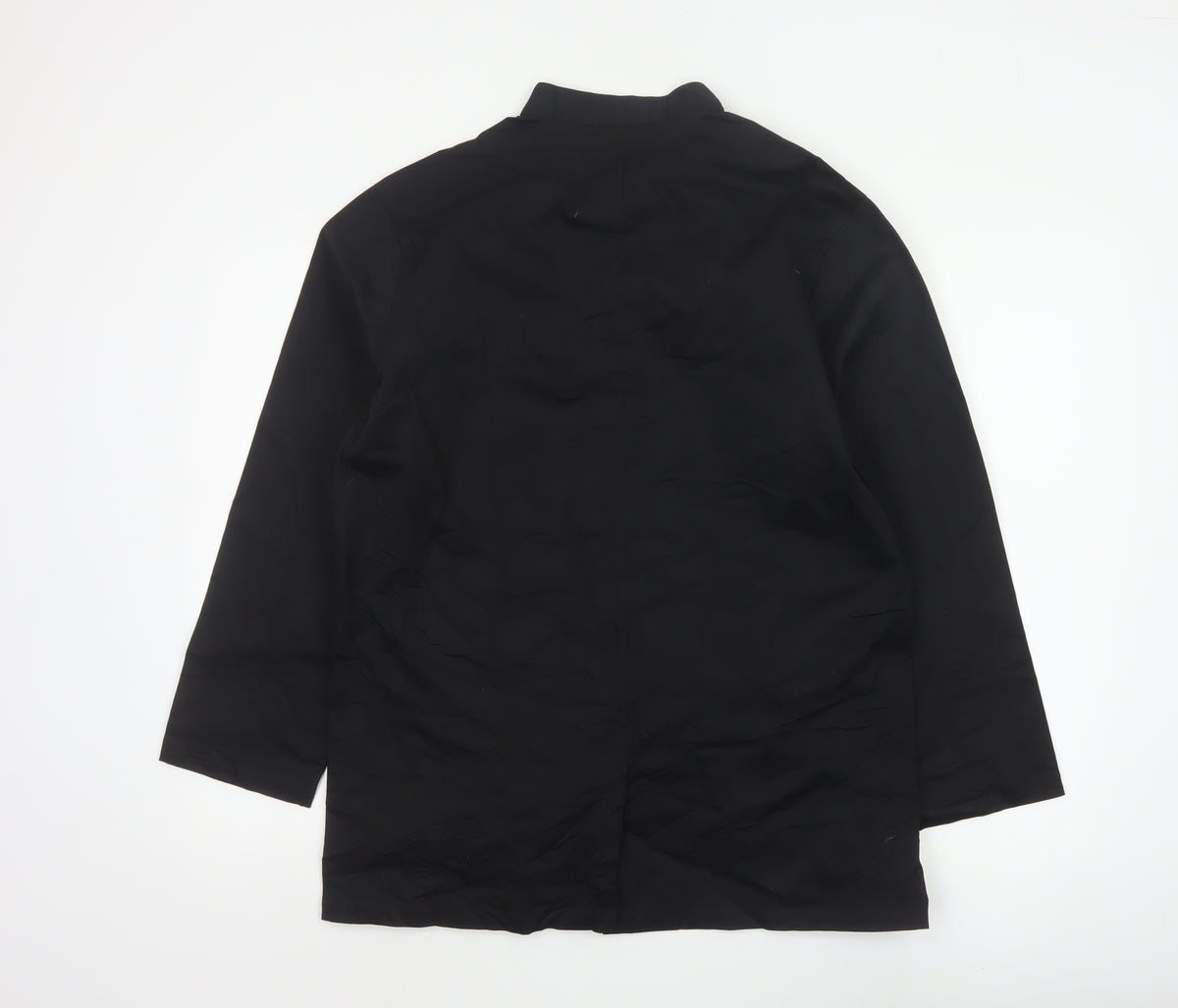 Kloth Men’s Black M Stand-Up Collar Cotton Stretch Button Jacket