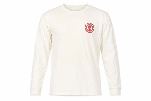 National Geographic Element Men’s M Ivory Logo Long Sleeve T-Shirt
