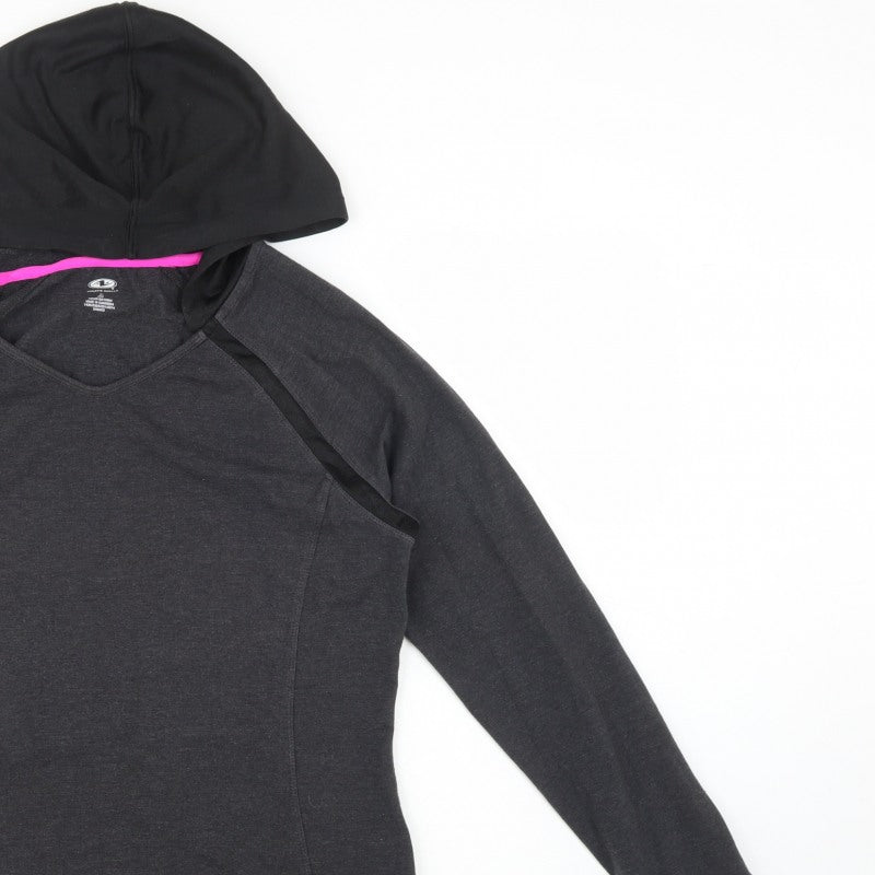 Athletic Works Women's Grey L Pullover Hoodie Raglan Activewear