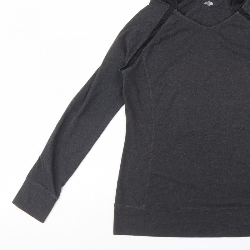 Athletic Works Women's Grey L Pullover Hoodie Raglan Activewear