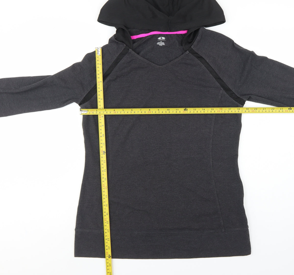 Athletic Works Women's Grey L Pullover Hoodie Raglan Activewear
