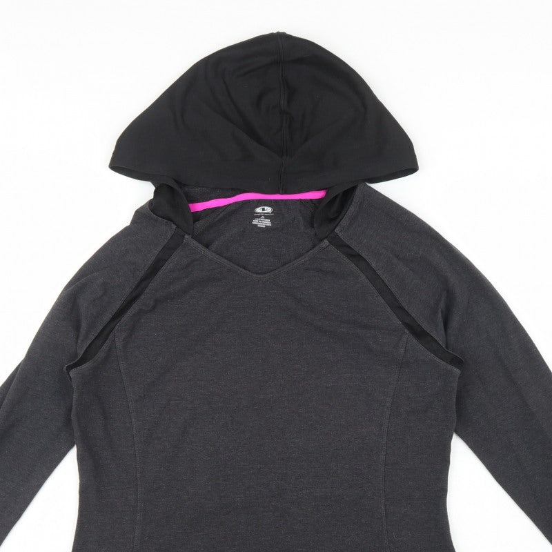 Athletic Works Women's Grey L Pullover Hoodie Raglan Activewear