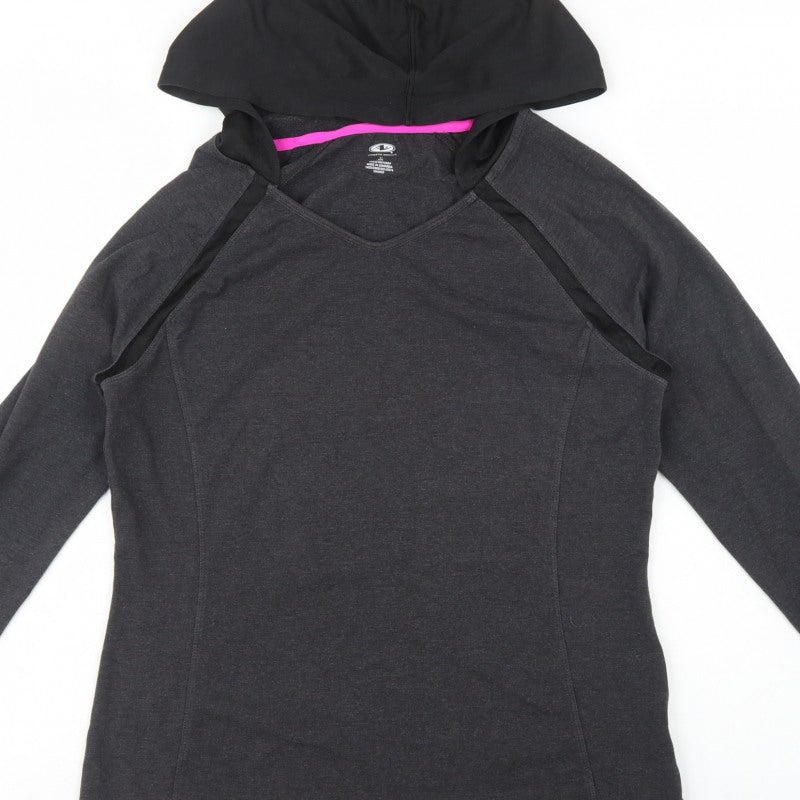 Athletic Works Women's Grey L Pullover Hoodie Raglan Activewear