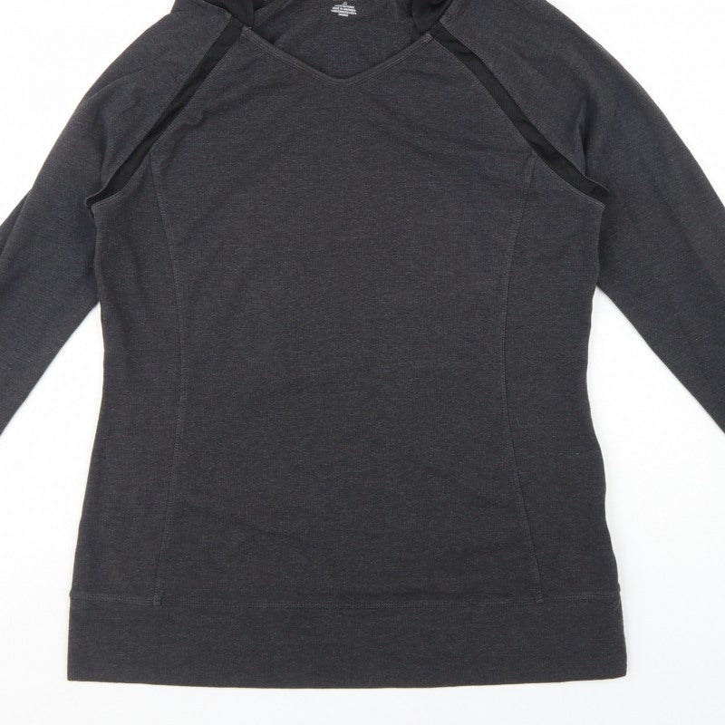 Athletic Works Women's Grey L Pullover Hoodie Raglan Activewear