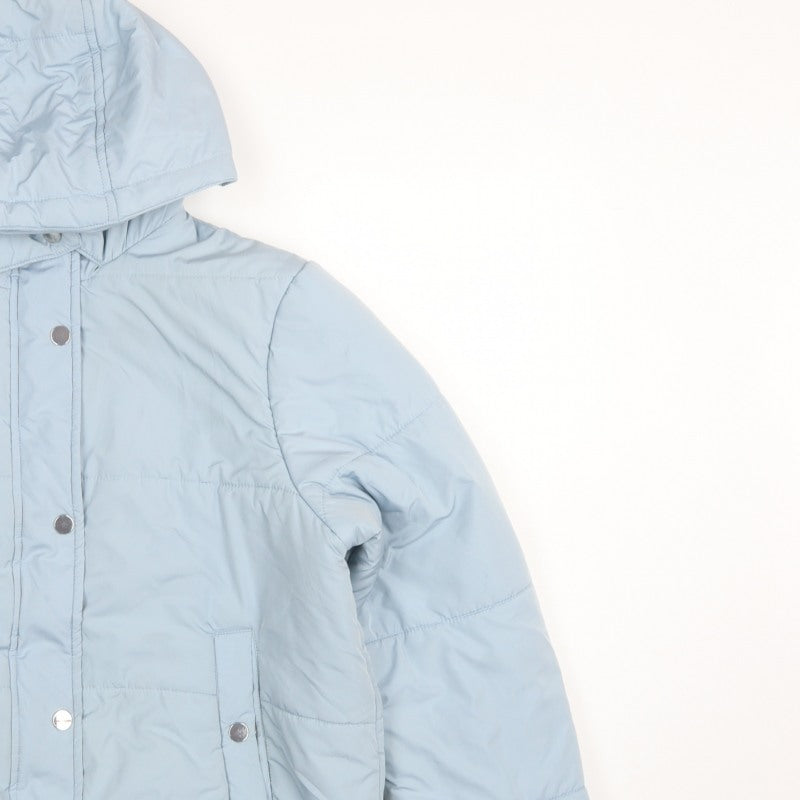Marks & Spencer Women Blue UK 12 Hooded Puffer Jacket