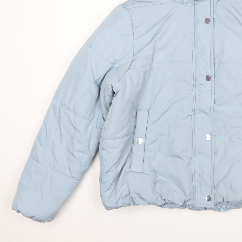 Marks & Spencer Women Blue UK 12 Hooded Puffer Jacket