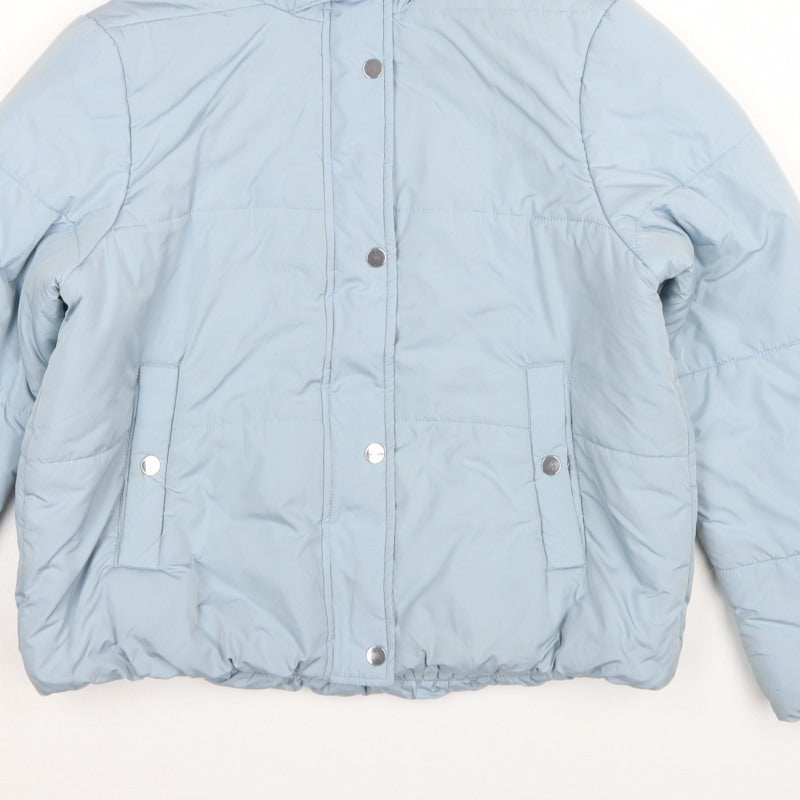 Marks & Spencer Women Blue UK 12 Hooded Puffer Jacket