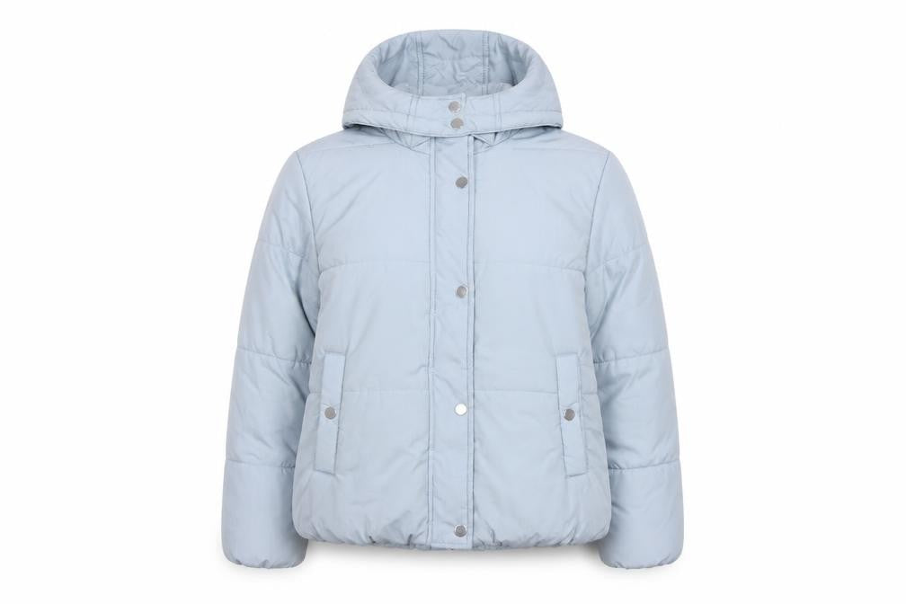 Marks & Spencer Women Blue UK 12 Hooded Puffer Jacket