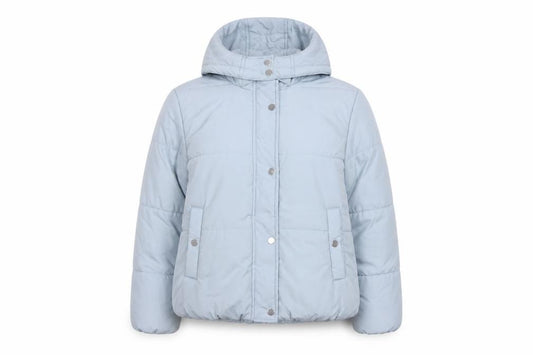 Marks & Spencer Women Blue UK 12 Hooded Puffer Jacket