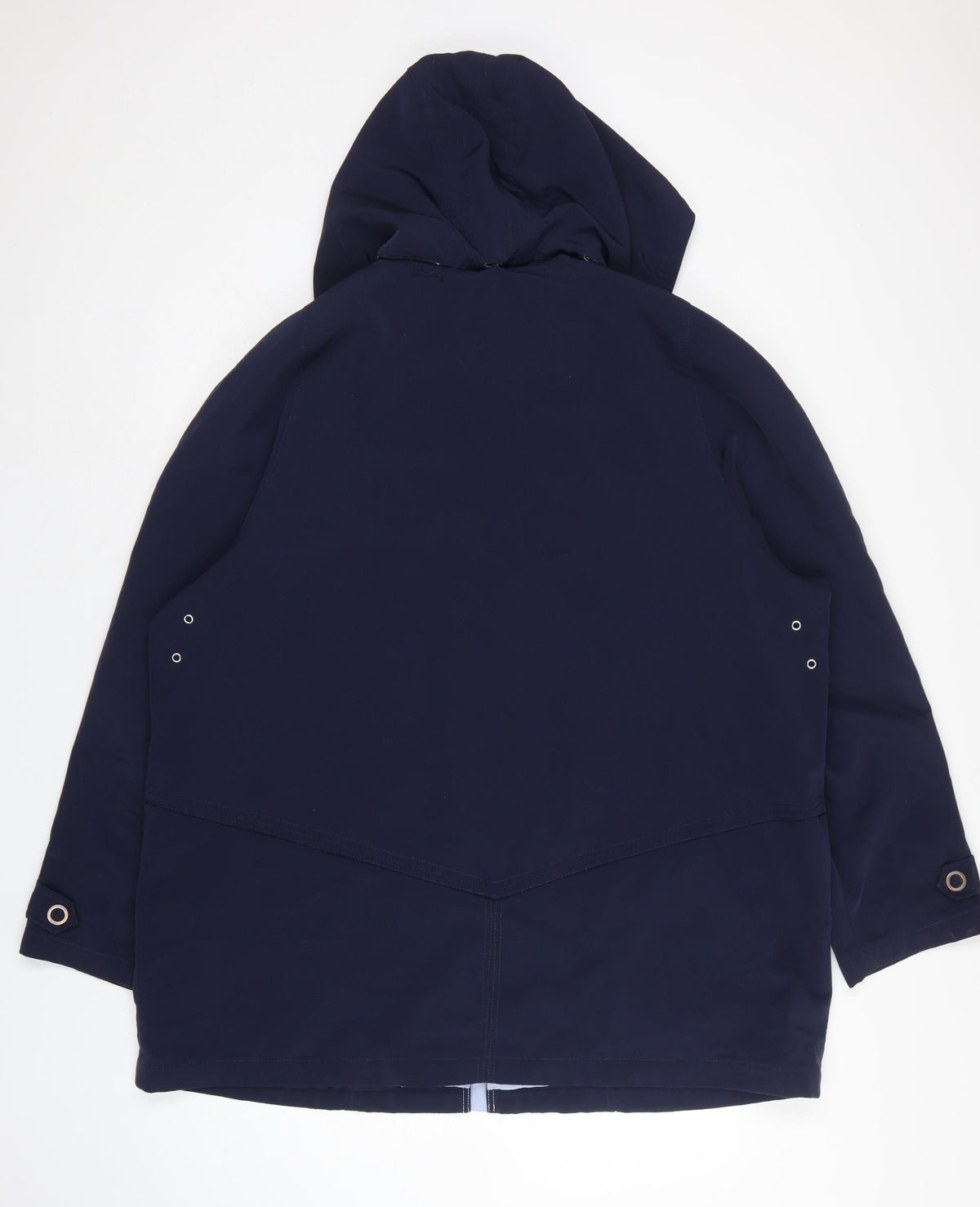 EWM Pure Classics Women Blue UK 22 Hooded Rain Jacket Coat