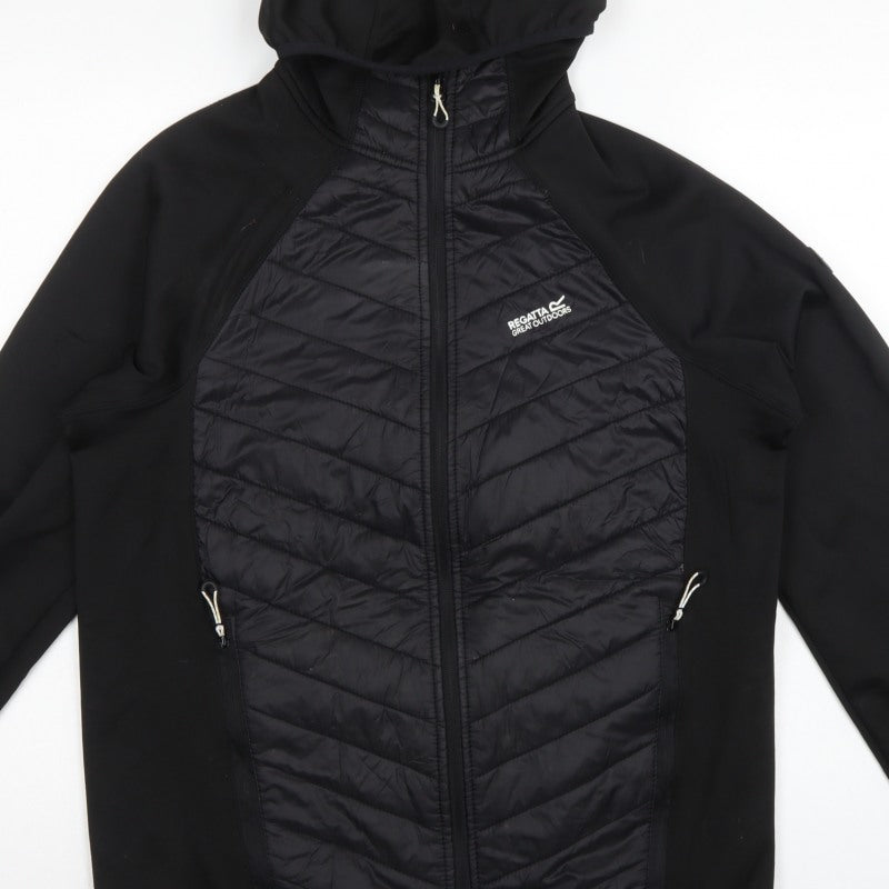 Regatta Men’s Black L Hooded Quilted Softshell Jacket Outdoor
