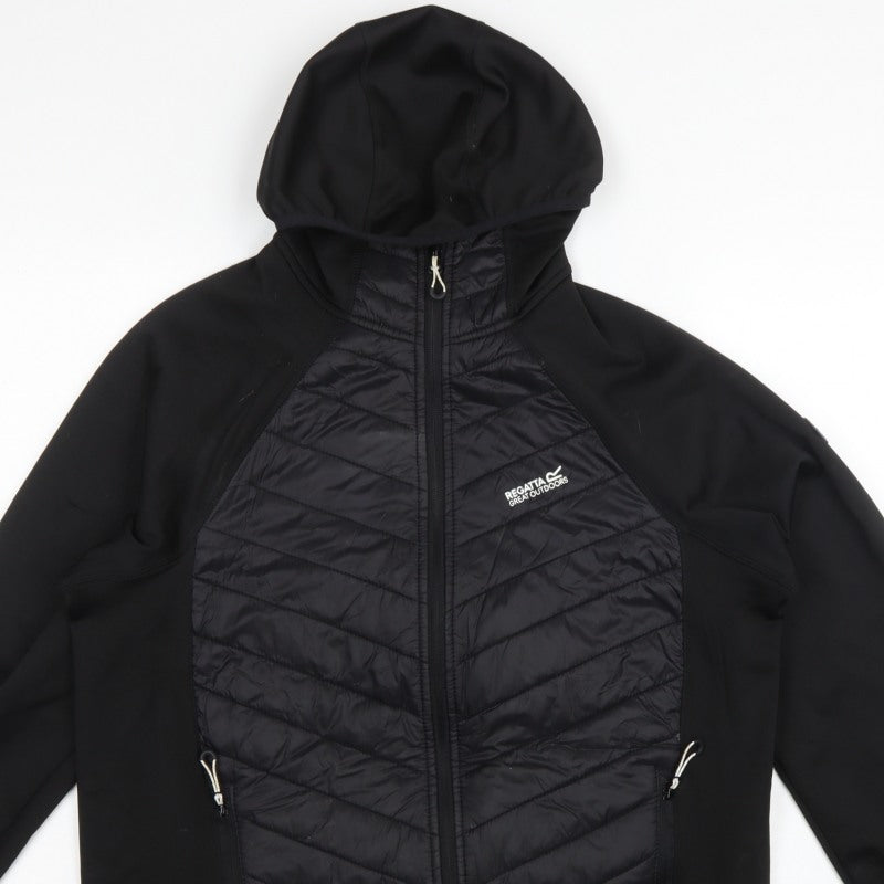 Regatta Men’s Black L Hooded Quilted Softshell Jacket Outdoor