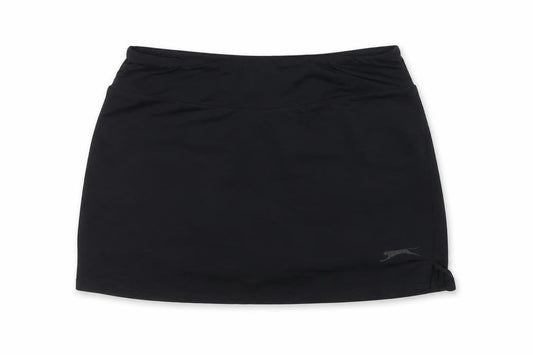 Slazenger Girls Black 13 Years Athletic Tennis Stretch Skort