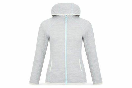 Mountain Warehouse Women’s Grey UK 6 Hooded Full Zip Fleece Jacket