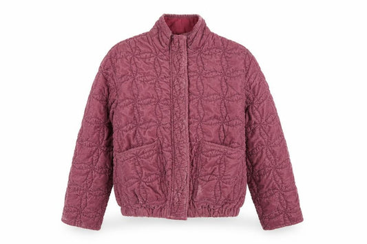 Next Women Purple UK 6 XS Quilted Short Jacket Cotton Lined Pockets