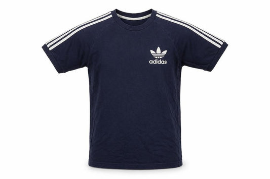 Adidas Men’s Blue M Originals Trefoil 3 Stripe Crew Neck T-Shirt