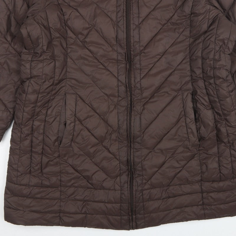 Bonmarche Women’s Brown Size 24 Long Quilted Puffer Coat