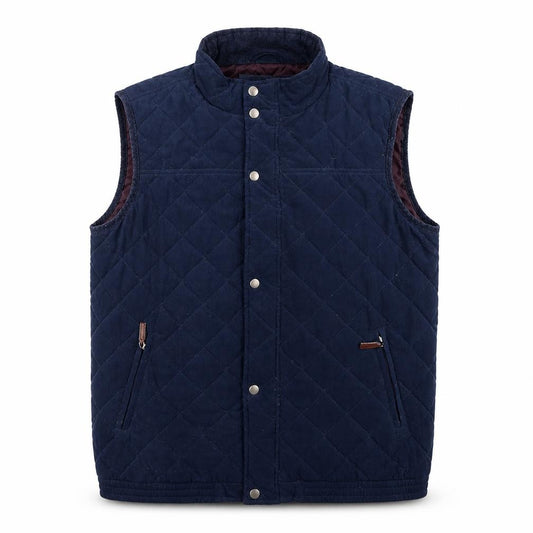 James Pringle Men’s Blue 2XL Quilted Padded Waistcoat Gilet