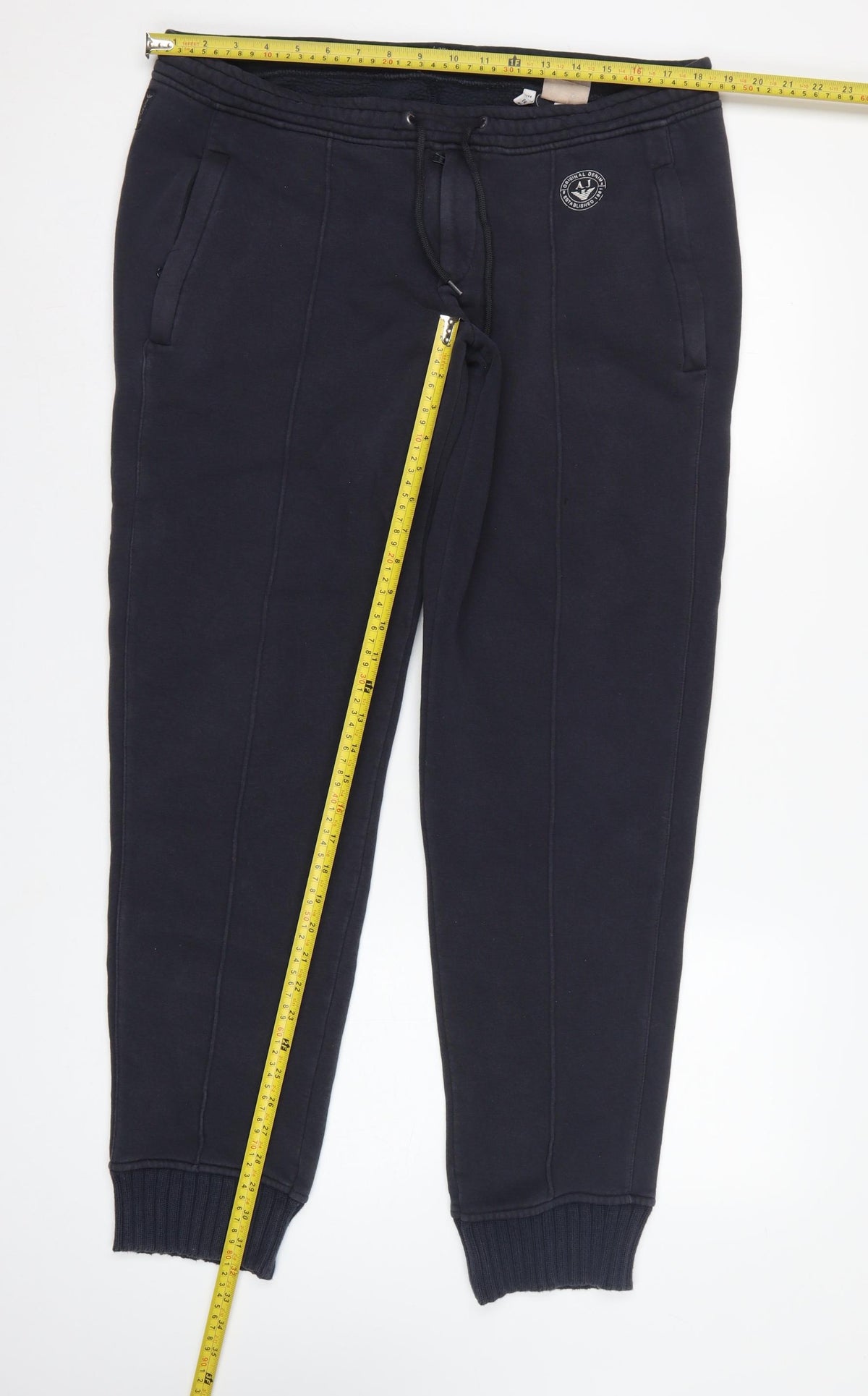 Armani Jeans Men’s Blue XL Logo Drawstring Cuffed Jogger Trousers