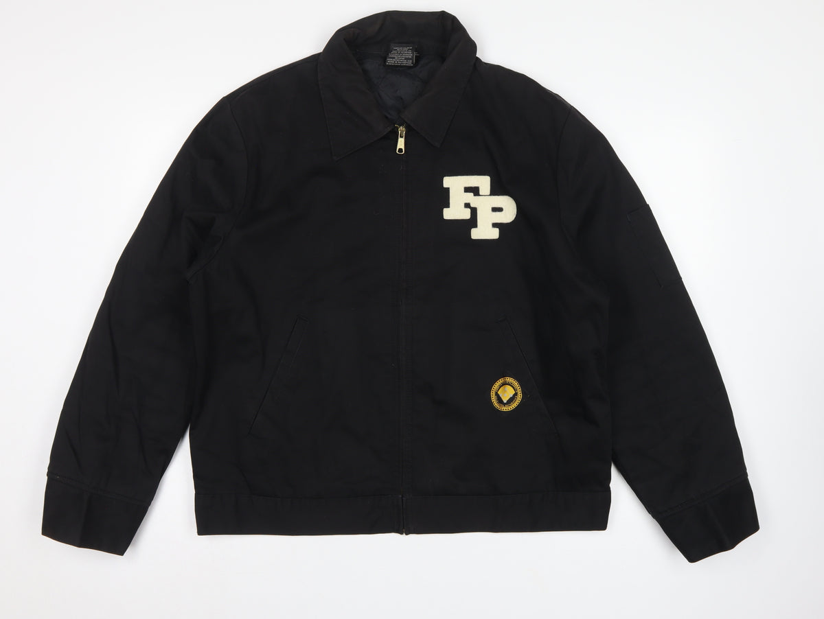 Arbeits Field Flannels Men’s Black L Varsity Jacket College Zip