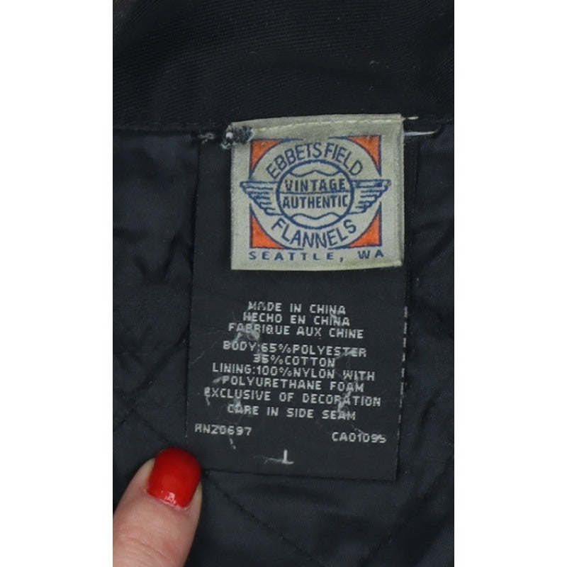 Arbeits Field Flannels Men’s Black L Varsity Jacket College Zip