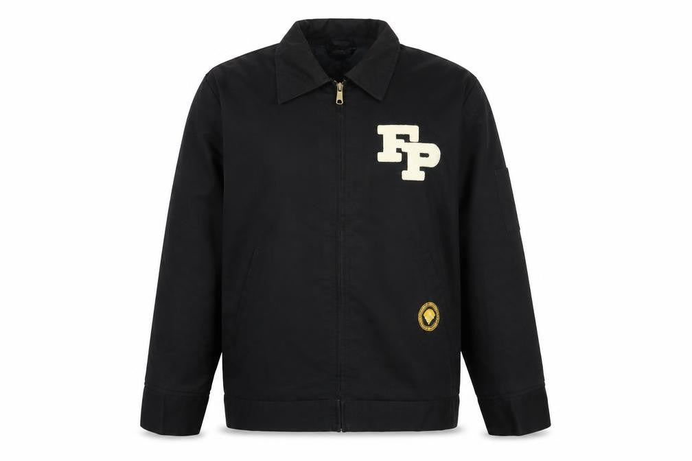 Arbeits Field Flannels Men’s Black L Varsity Jacket College Zip