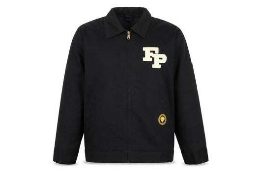 Arbeits Field Flannels Men’s Black L Varsity Jacket College Zip