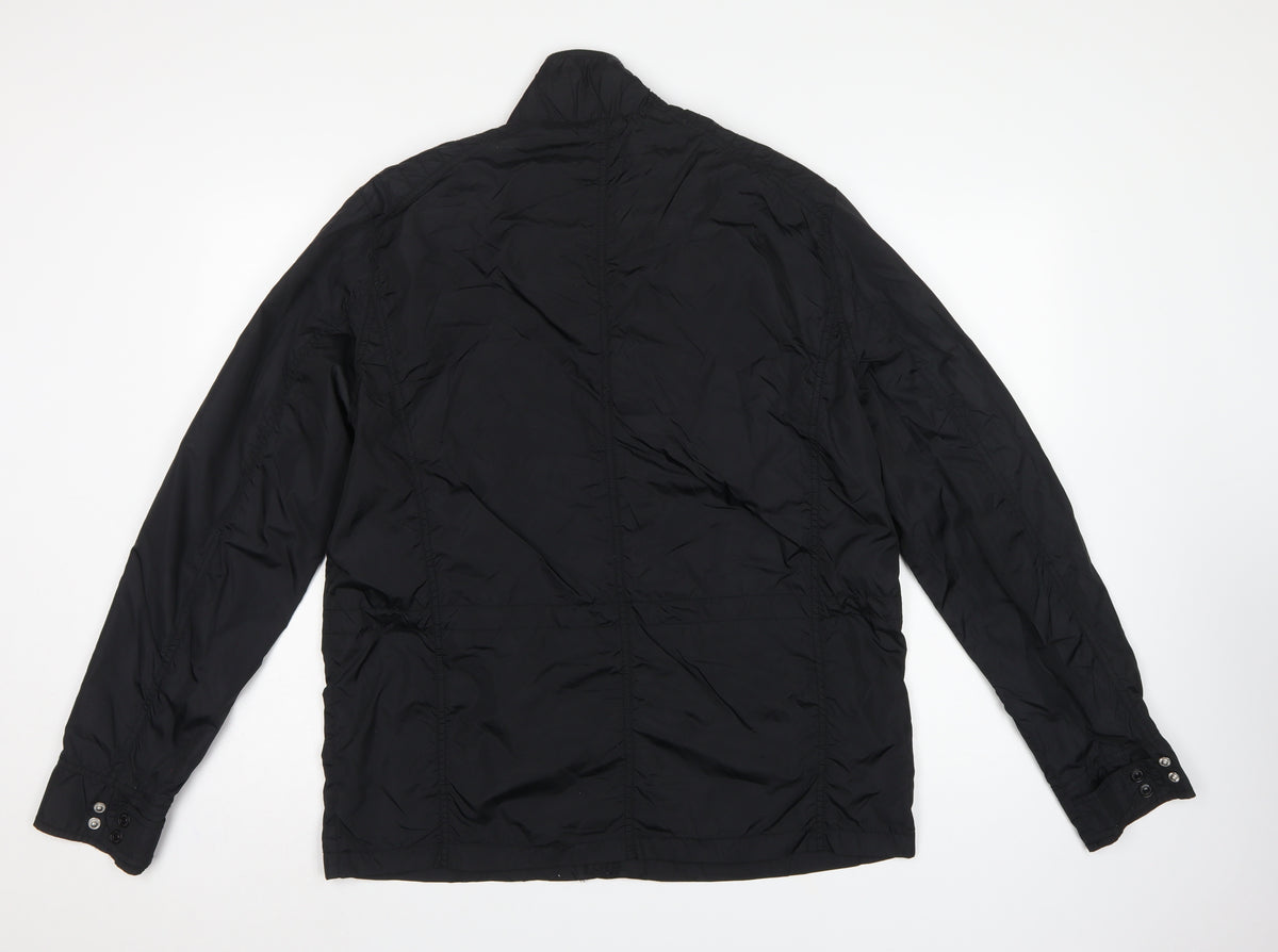 Calvin Klein Jeans Men Black XL Basic Jacket Logo Pockets