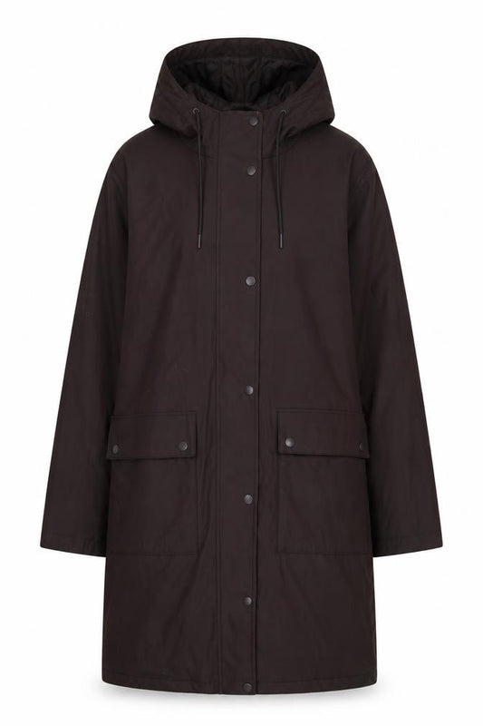 Marks and Spencer Women’s Black UK 14 Long Hooded Padded Parka Coat
