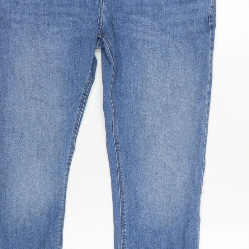 Marks & Spencer Men's Blue 36W 29L Skinny Stretch Jeans
