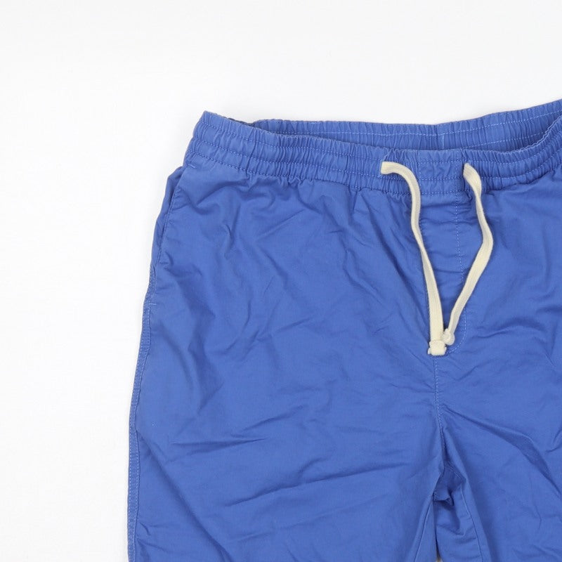 Marks and Spencer Men’s Blue L Cotton Drawstring Casual Shorts