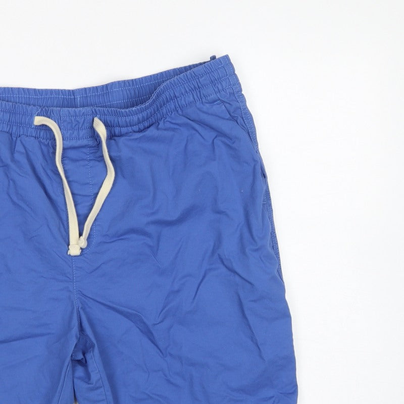 Marks and Spencer Men’s Blue L Cotton Drawstring Casual Shorts
