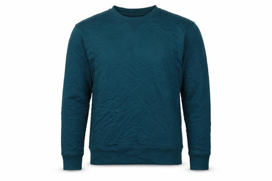 Marks and Spencer Men’s Green L Crew Neck Cotton Pullover Sweatshirt