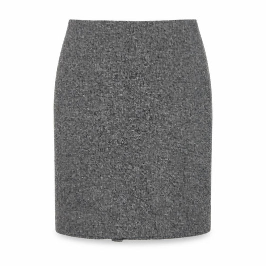 Hobbs Women’s Grey Wool Tweed Pencil Skirt Size 14 Lined