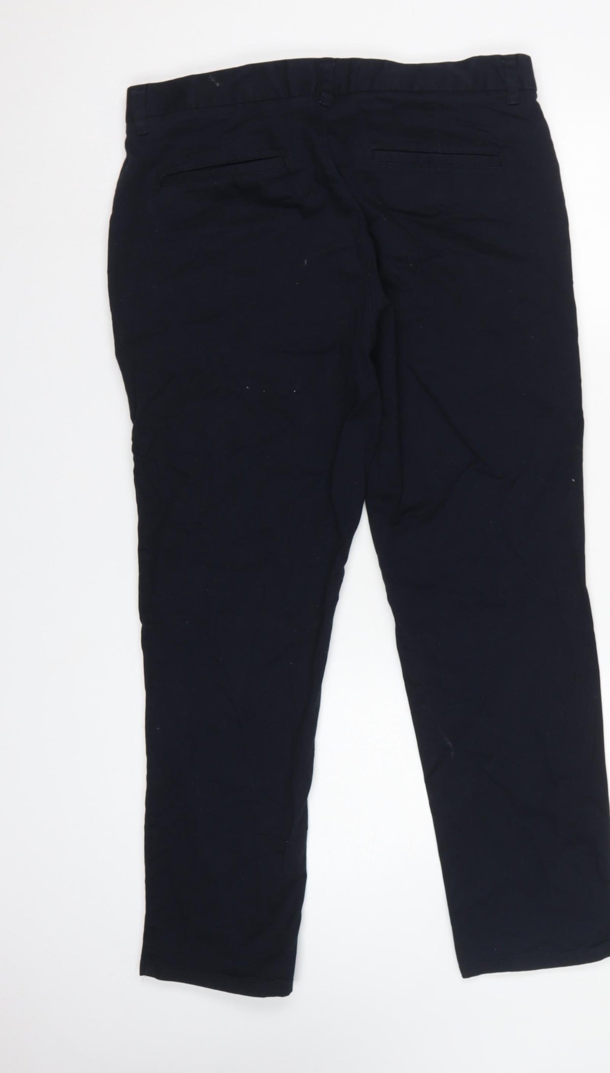 Next Men’s Black S Slim Fit Dress Trousers Flat Front