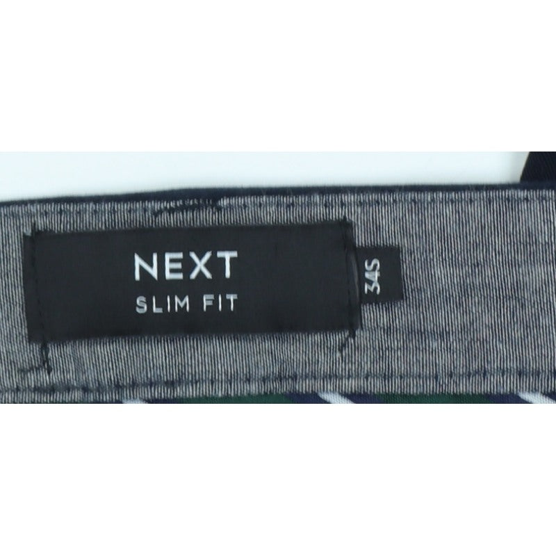 Next Men’s Black S Slim Fit Dress Trousers Flat Front