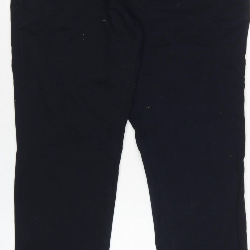 Next Men’s Black S Slim Fit Dress Trousers Flat Front
