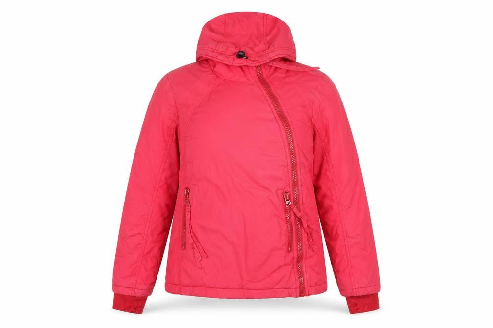 Bench Women’s Red M Hooded Ski Jacket Full Zip Pockets
