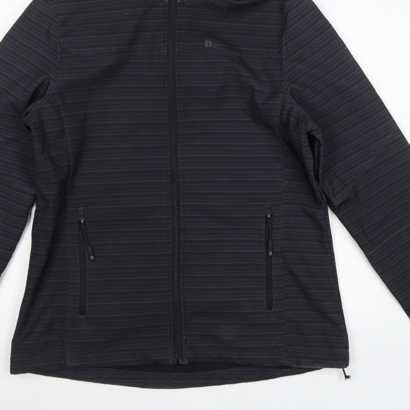 Mountain Warehouse Women’s Black Softshell Hooded Jacket UK 14