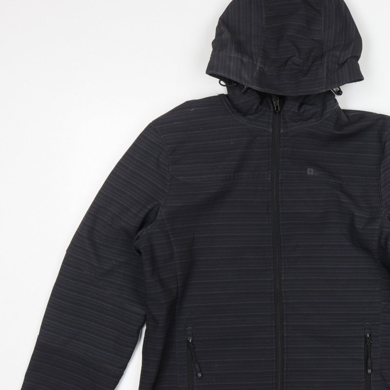 Mountain Warehouse Women’s Black Softshell Hooded Jacket UK 14