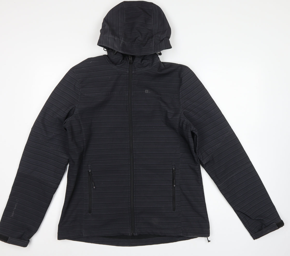 Mountain Warehouse Women’s Black Softshell Hooded Jacket UK 14