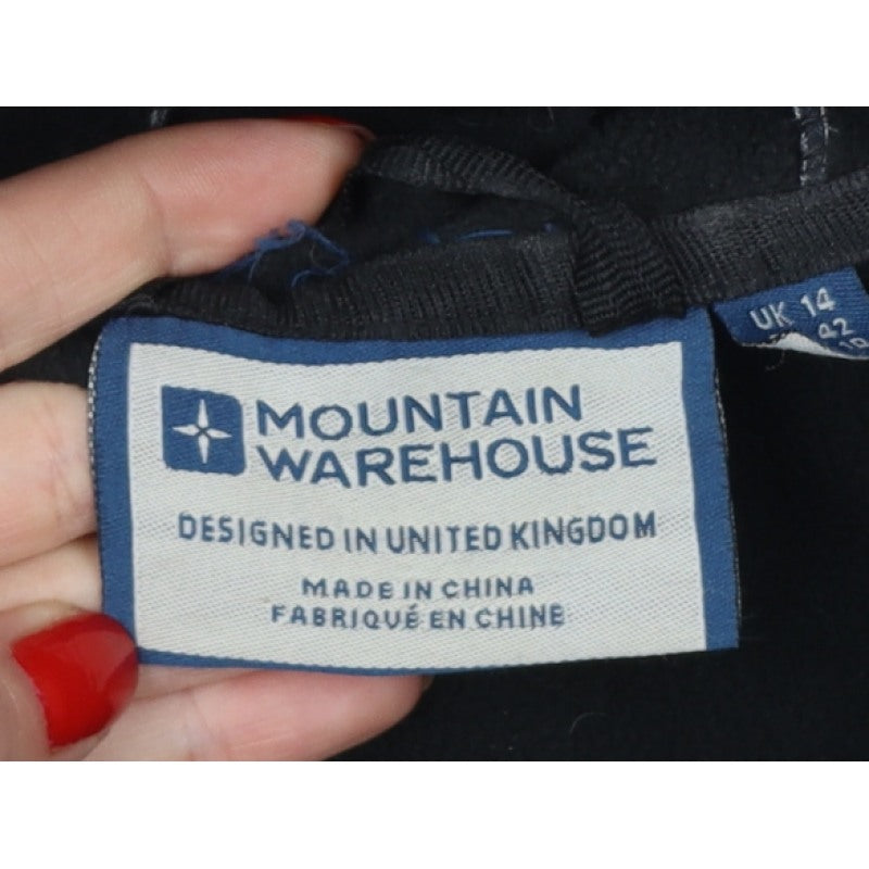 Mountain Warehouse Women’s Black Softshell Hooded Jacket UK 14