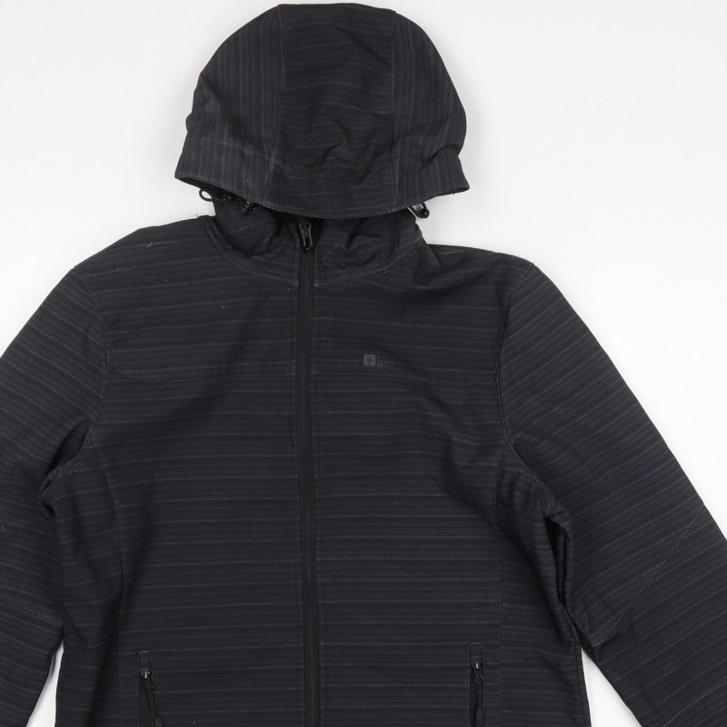 Mountain Warehouse Women’s Black Softshell Hooded Jacket UK 14