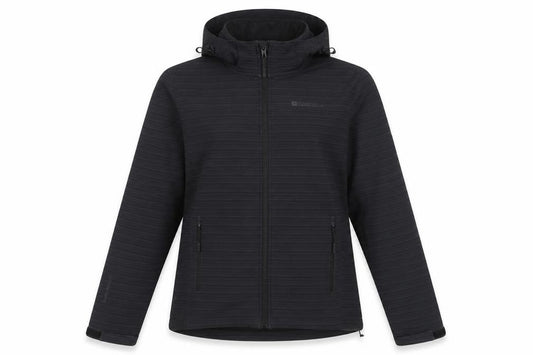 Mountain Warehouse Women’s Black Softshell Hooded Jacket UK 14